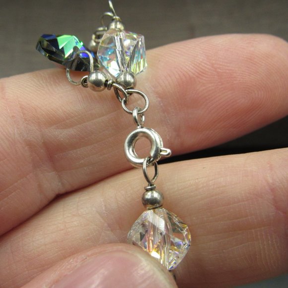 7.5" Sterling Colorful Heart Crystal Bracelet - Picture 3 of 5